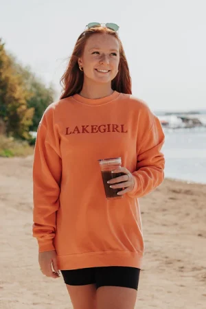 orange crew sweatshirt