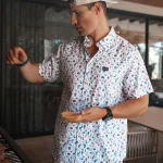 Men's BURLEBO Performance Button Up "Grillmaster"