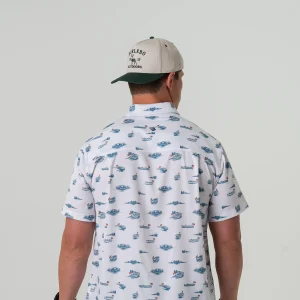 BURLEBO Men's Performance Button Up "Lake Weekend" - Image 3