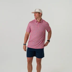 BURLEBO Performance Polo "American Flag"