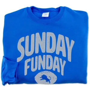 Sunday Funday Detroit Lions Crew Sweatshirt - Super Soft - UNISEX - Image 2
