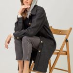 Twofer Hoodie Solid Coat