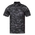 Men's Black Camo Polo