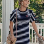 Navy LAKEGIRL Tee Shirt Dress